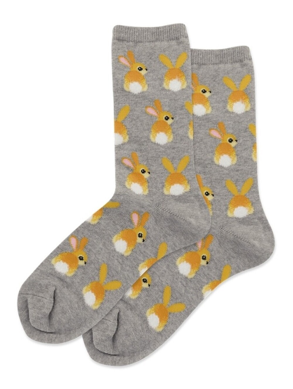 HOT SOX Bunny Crew Socks NWT Cotton Cute Kawaii Cottagecore Cozy Crew Socks 🐰 - Picture 4 of 5